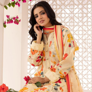 Sunlit Bloom Printed Lawn Suit