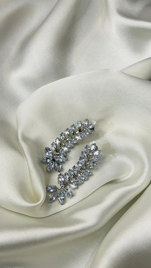 Crystal Bloom Vine Earrings